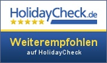 Weiterempfohlen auf HolidayCheck